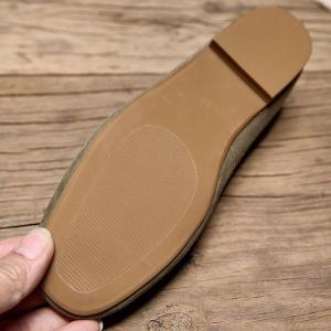Bowknot Decoration Sheep Skin Ballet Flats