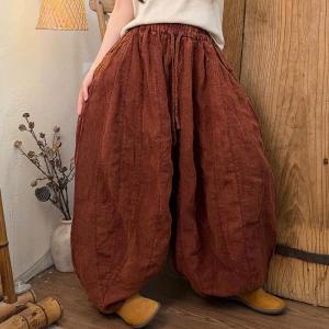 Leisure Chic Comfy Linen Loose Pants