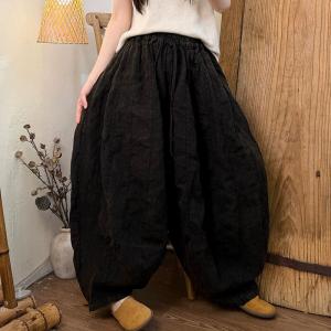 Leisure Chic Comfy Linen Loose Pants
