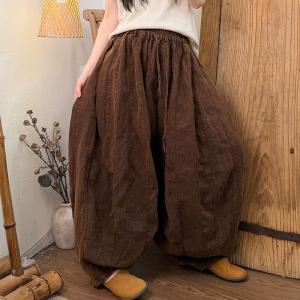 Leisure Chic Comfy Linen Loose Pants