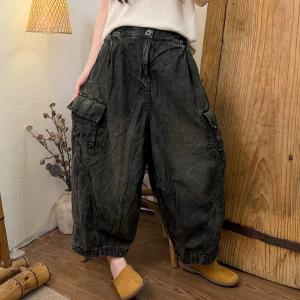 Side Flap Pockets High Rise Dad Jeans