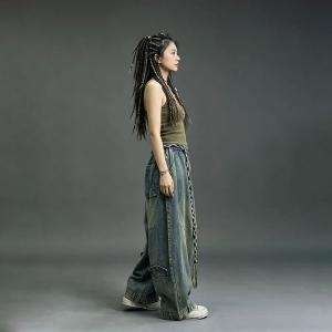 High Rise City Chic Designer Dad Jeans for Women