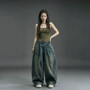 High Rise City Chic Designer Dad Jeans for Women