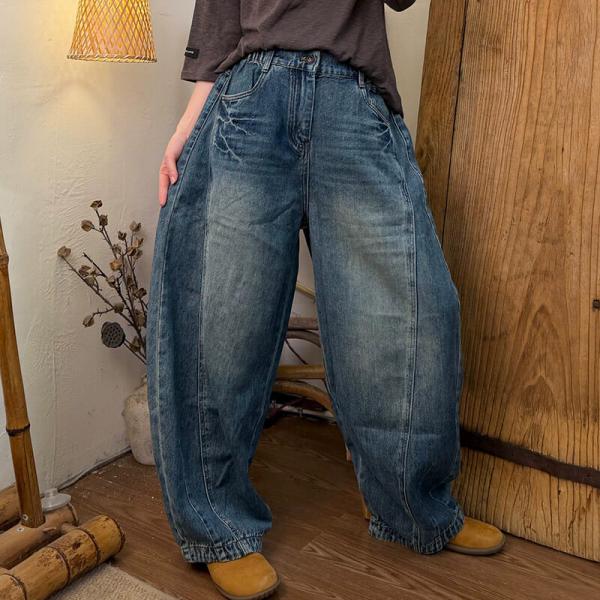 Street 100% Cotton Solid Color Dark Blue western comfy rustic 90s baggy resort travel 