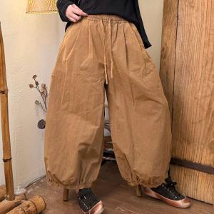 Lazy Day Cotton Ladies Balloon Pants