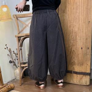 Lazy Day Cotton Ladies Balloon Pants