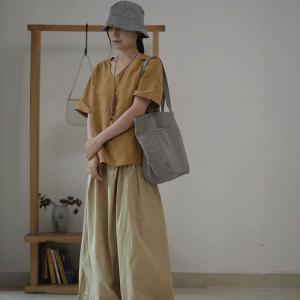 Versatile Casual Cotton Linen  Tote Bag