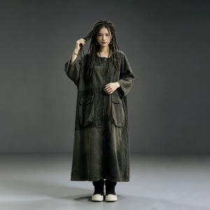 Designer Patchwork Plus Size Black Jean Dress