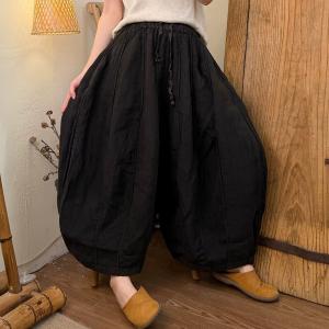 Lazy Day Comfort Linen Bloomer Trousers