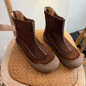 Handmade Cowhide Leather Martin Boots