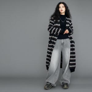 Winter Fashion Oversized Fair Isle Cardigan