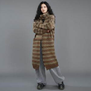 Winter Fashion Oversized Fair Isle Cardigan