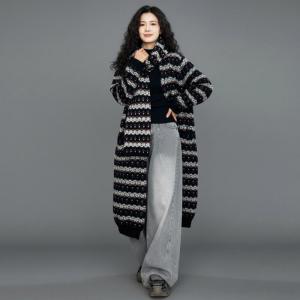 Winter Fashion Oversized Fair Isle Cardigan