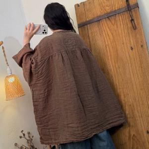 Loose-Fit Comfy Linen Midi Tunic