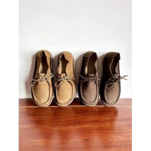 Round Toe Soft Leather Tied Loafers