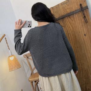 Fall Fashion Button Down Cotton Blend Knitwear