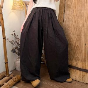 Comfortable Cotton Loose Wide Leg Pants