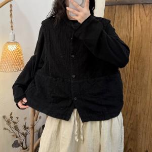 Fall Fashion Organic Linen Ladies Waistcoat