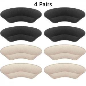 Heel Cushion Pads Self Adhesive Heel Grips for Loose Shoes Anti Slip Shoe Inserts Liners To Prevent Blisters 4 Pairs