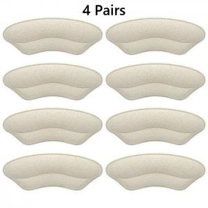 Heel Cushion Pads Self Adhesive Heel Grips for Loose Shoes Anti Slip Shoe Inserts Liners To Prevent Blisters 4 Pairs