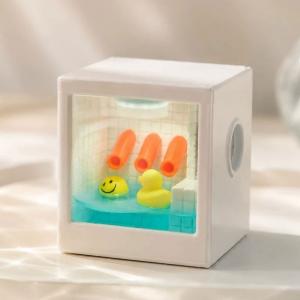 Cute Poolrooms Duck Decor LED Light Up Backrooms-Inspired Miniature with Side Window