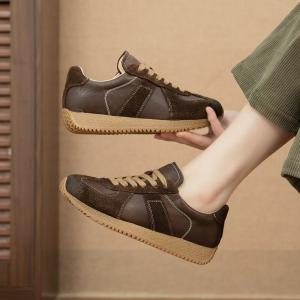 Casual Sports Leather Walk Trainners