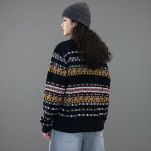Crew Neck Christams Fair Isle Sweater