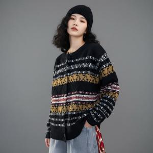 Crew Neck Christams Fair Isle Sweater