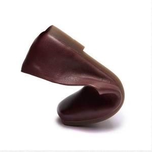Office Style Leather Square Toe Flats