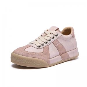 Sports Style Leather Platform Trainners