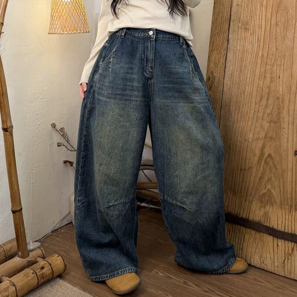 Casual 100% Cotton Solid Color Dark Blue Light M L comfy western oversized baggy 90s slouchy lazy day rustic cottagecore normcore
