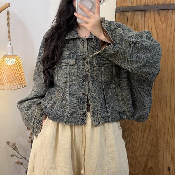 Street 100% Cotton Long Sleeve Polo Neck Solid Color #1 #2 #3 tropical comfy western slouchy oversized lazy day travel resort 90s rustic cottagecore