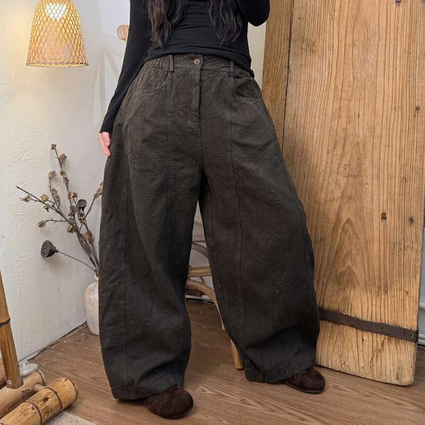 Casual Cotton Blend Solid Color Blue Dark Coffee western comfy baggy lazy day slouchy ulzzang 