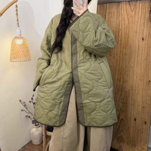 Winter Black Midi Cotton Padded Coat