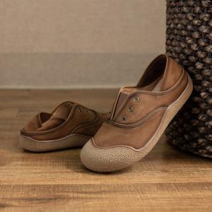 Wide Toe Comfort Leather Laofers