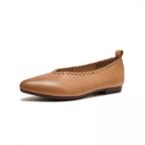 Business Casual Leather Pointed Toe Flats