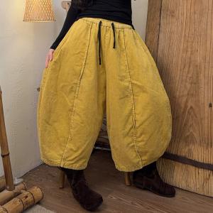 Pop Colors Corduroy Balloon Pants