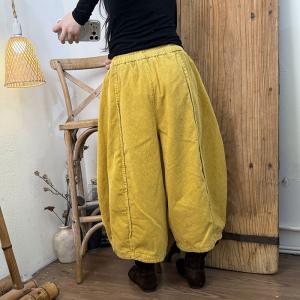 Pop Colors Corduroy Balloon Pants