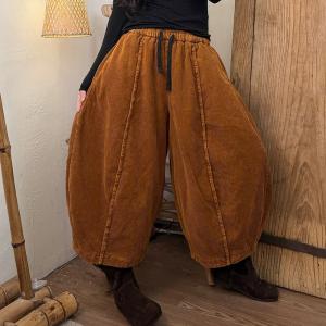 Pop Colors Corduroy Balloon Pants
