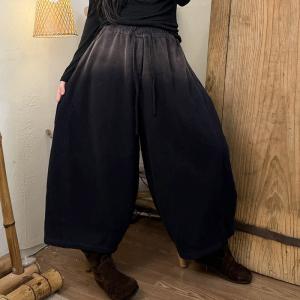 Color Gradient Cotton Wide Leg Sweatpants