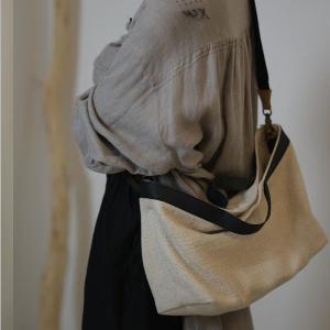 Versatile Cotton Linen Boho Handbag / Shoulder Bag