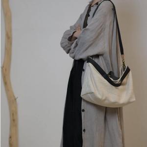 Versatile Cotton Linen Boho Handbag / Shoulder Bag