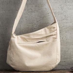 Oriental Chic Cotton Linen Embroidery Hobo Bag