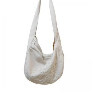 Oriental Chic Cotton Linen Embroidery Hobo Bag