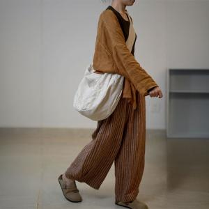 Oriental Chic Cotton Linen Embroidery Hobo Bag
