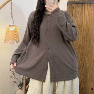 Basic Chic Long Sleeves Plain Dralon Shirt